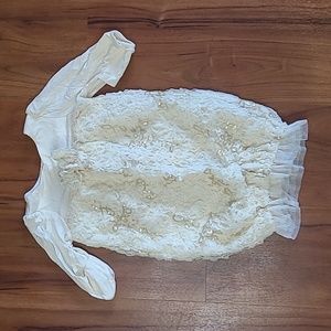 Baby girls size Newborn Isobella & Chloe dress onesie